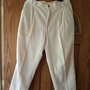Vintage Men's Cream Corduroy Pants Colours By Alexander Julian